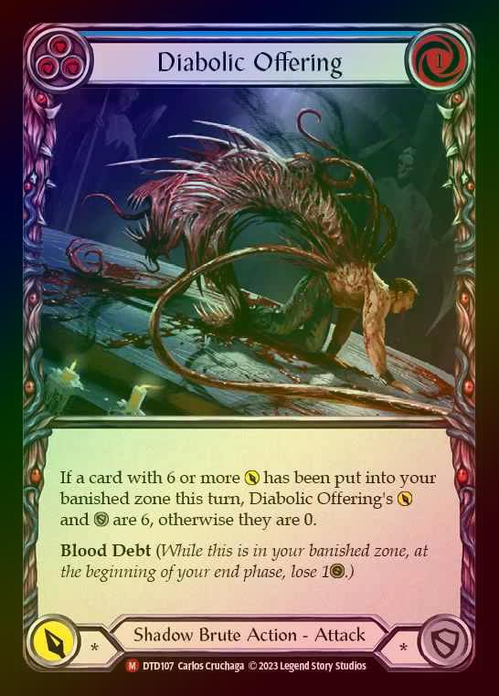 【RF】[Shadow Brute] Diabolic Offering [DTD107-M] Rainbow Foil
