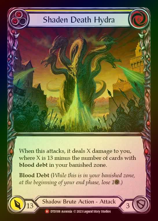 【RF】[Shadow Brute] Shaden Death Hydra [DTD108-M] Rainbow Foil
