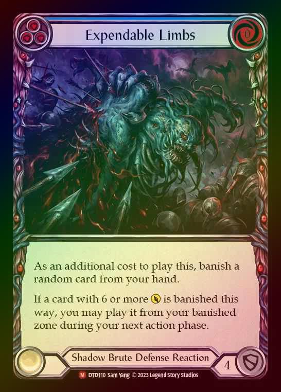 【RF】[Shadow Brute] Expendable Limbs [DTD110-M] Rainbow Foil