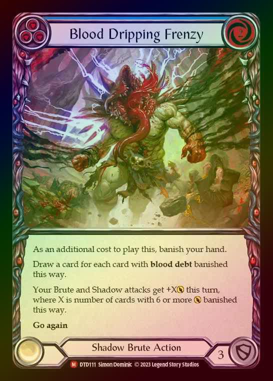 【RF】[Shadow Brute] Blood Dripping Frenzy [DTD111-M] Rainbow Foil