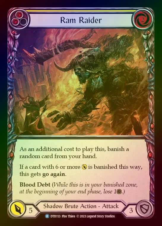 【RF】[Shadow Brute] Ram Raider [DTD113-R] (yellow) Rainbow Foil