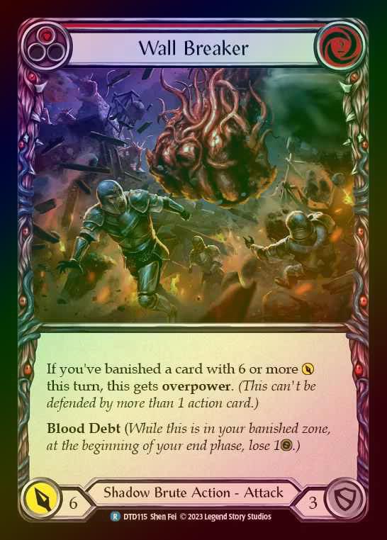 【RF】[Shadow Brute] Wall Breaker [DTD115-R] (red) Rainbow Foil