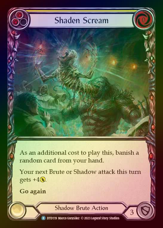 【RF】[Shadow Brute] Shaden Scream [DTD119-R] (yellow) Rainbow Foil
