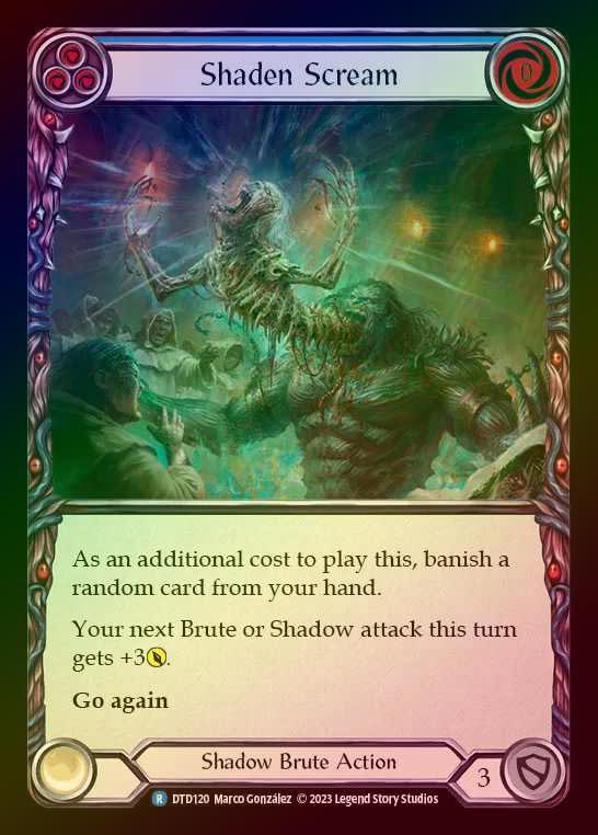 【RF】[Shadow Brute] Shaden Scream [DTD120-R] (blue) Rainbow Foil