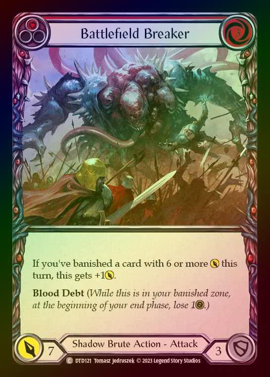 【RF】[Shadow Brute] Battlefield Breaker [DTD121-C] (red) Rainbow Foil
