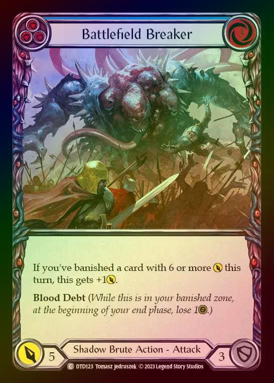 【RF】[Shadow Brute] Battlefield Breaker [DTD123-C] (blue) Rainbow Foil