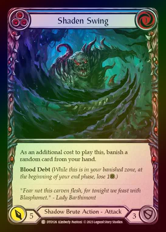 【RF】[Shadow Brute] Shaden Swing [DTD126-C] (blue) Rainbow Foil