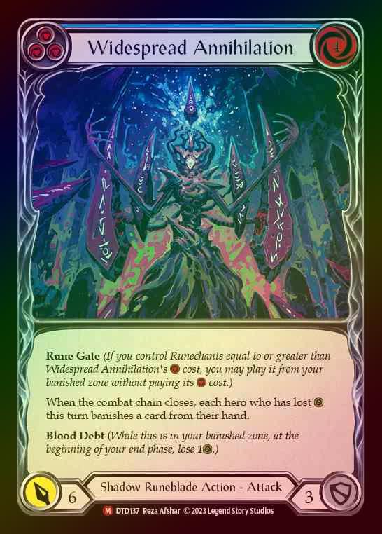 【RF】[Shadow Runeblade] Widespread Annihilation [DTD137-M] Rainbow Foil