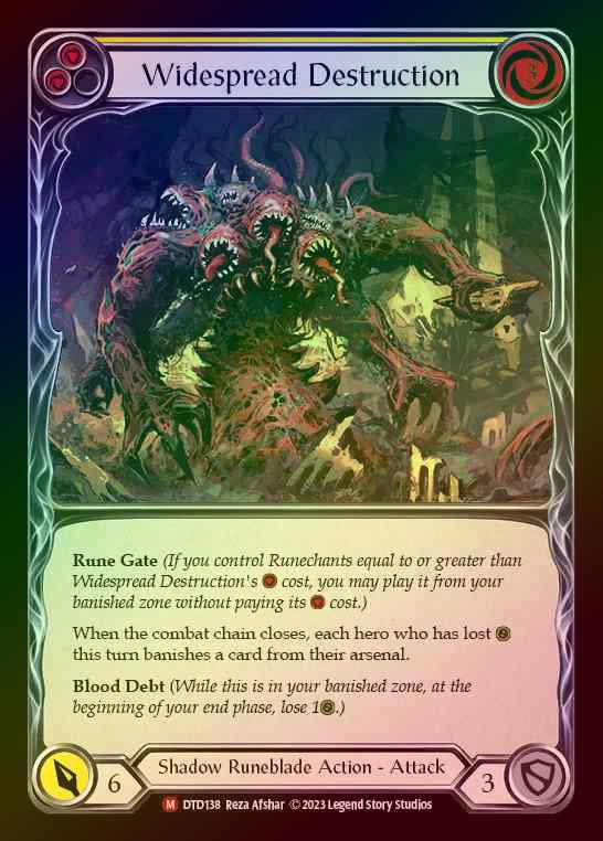 【RF】[Shadow Runeblade] Widespread Destruction [DTD138-M] Rainbow Foil