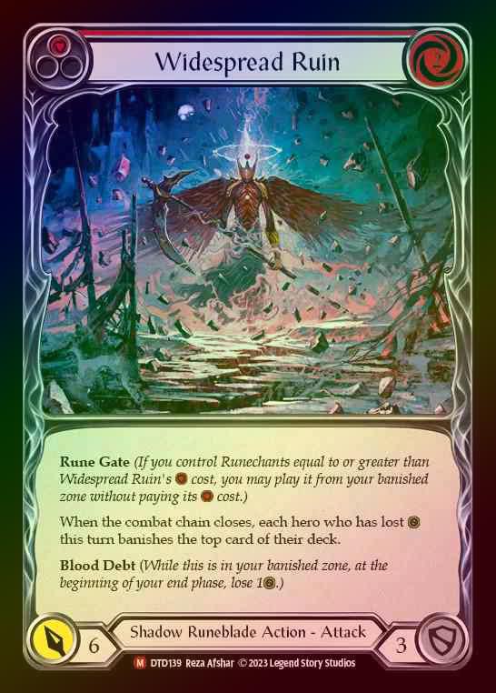 【RF】[Shadow Runeblade] Widespread Ruin [DTD139-M] Rainbow Foil