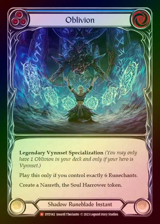 【RF】[Shadow Runeblade] Oblivion [DTD142-M] Rainbow Foil