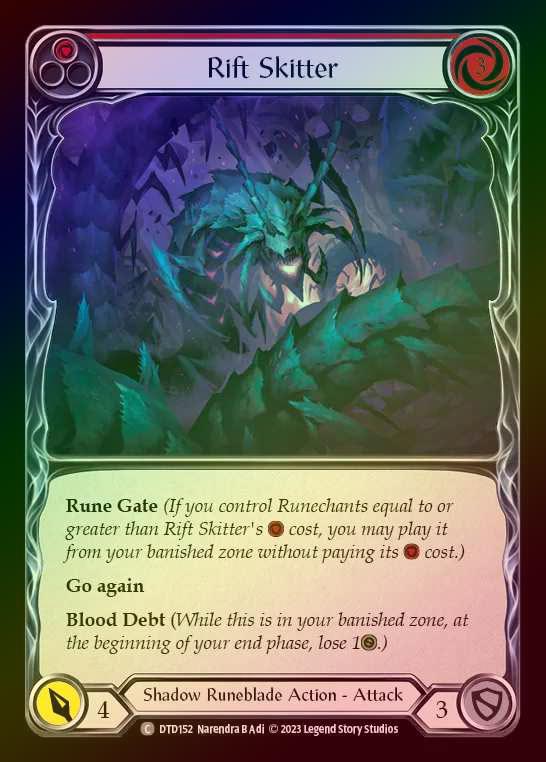 【RF】[Shadow Runeblade] Rift Skitter [DTD152-C] (red) Rainbow Foil