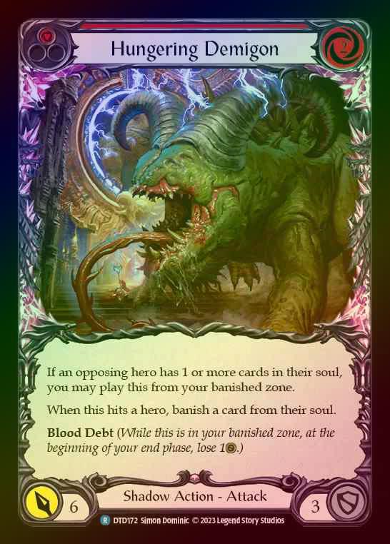 【RF】[Shadow] Hungering Demigon [DTD172-R] (red) Rainbow Foil