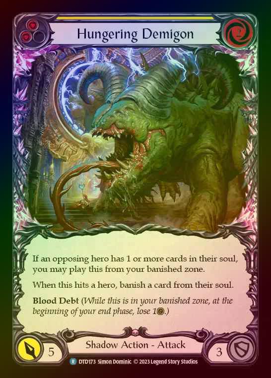 【RF】[Shadow] Hungering Demigon [DTD173-R] (yellow) Rainbow Foil