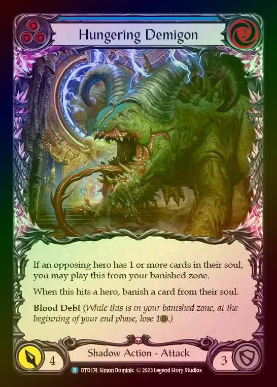 【RF】[Shadow] Hungering Demigon [DTD174-R] (blue) Rainbow Foil