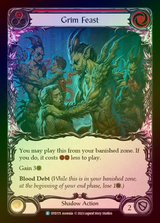 【RF】[Shadow] Grim Feast [DTD175-R] (red) Rainbow Foil