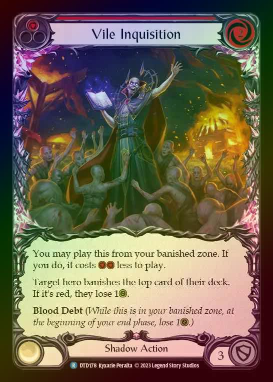 【RF】[Shadow] Vile Inquisition [DTD178-R] (red) Rainbow Foil