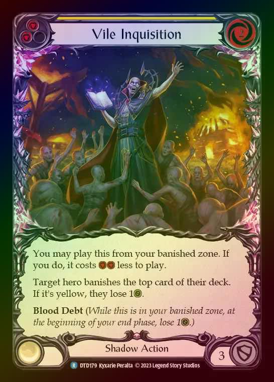 【RF】[Shadow] Vile Inquisition [DTD179-R] (yellow) Rainbow Foil