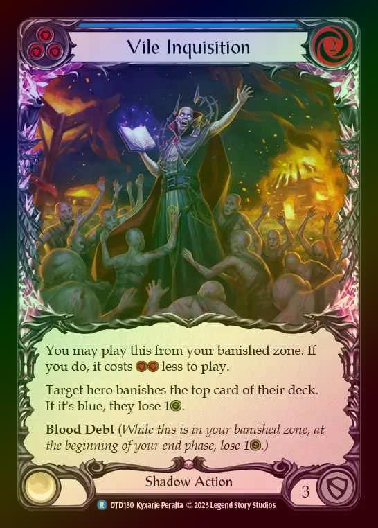 【RF】[Shadow] Vile Inquisition [DTD180-R] (blue) Rainbow Foil