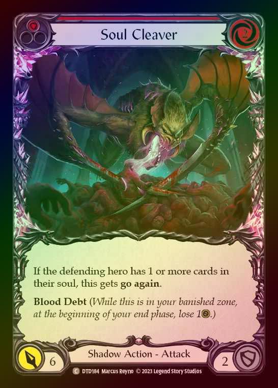 【RF】[Shadow] Soul Cleaver [DTD184-C] (red) Rainbow Foil