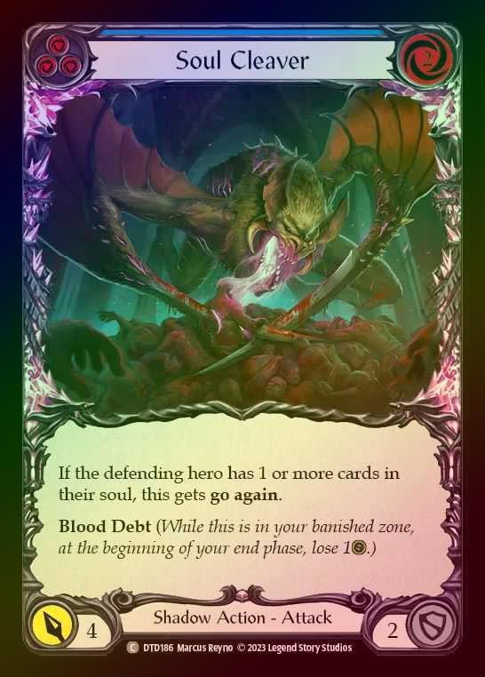 【RF】[Shadow] Soul Cleaver [DTD186-C] (blue) Rainbow Foil