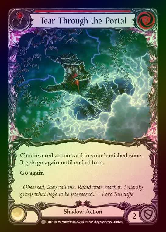 【RF】[Shadow] Tear Through the Portal [DTD190-C] (red) Rainbow Foil