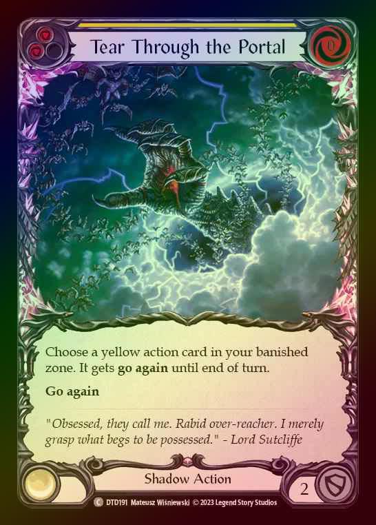 【RF】[Shadow] Tear Through the Portal [DTD191-C] (yellow) Rainbow Foil