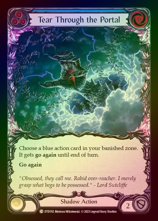 【RF】[Shadow] Tear Through the Portal [DTD192-C] (blue) Rainbow Foil