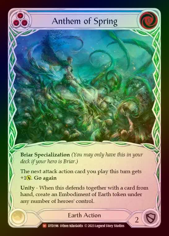 【RF】[Earth] Anthem of Spring [DTD196-M] Rainbow Foil