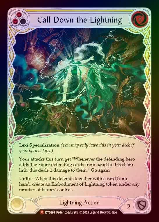 【RF】[Lightning] Call Down the Lightning [DTD198-M] Rainbow Foil