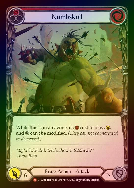 【RF】[Brute] Numbskull [DTD201-M] Rainbow Foil