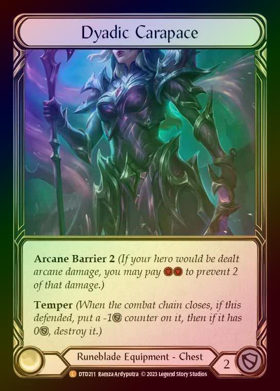 【RF】[Runeblade] Dyadic Carapace [DTD211-L] Rainbow Foil