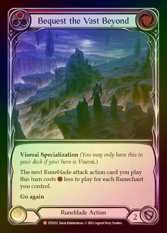 【RF】[Runeblade] Bequest the Vast Beyond [DTD212-M] Rainbow Foil