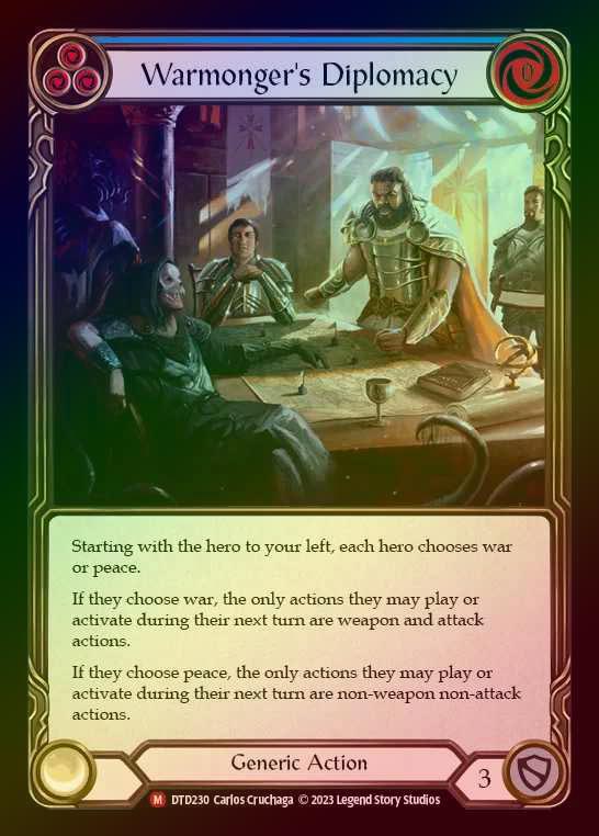 【RF】[Generic] Warmonger's Diplomacy [DTD230-M] Rainbow Foil