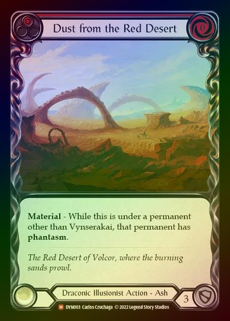 【RF】[Draconic] Dust from the Red Desert [DYN003-M] Rainbow Foil