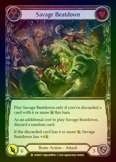【RF】[Brute] Savage Beatdown [DYN007-M] Rainbow Foil