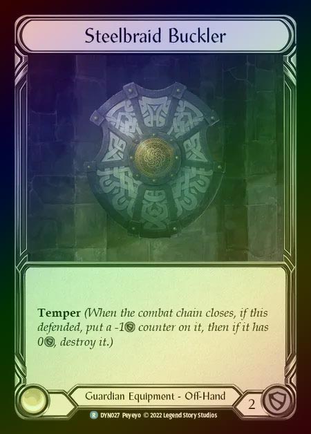 【RF】[Guardian] Steelbraid Buckler [DYN027-R] Rainbow Foil