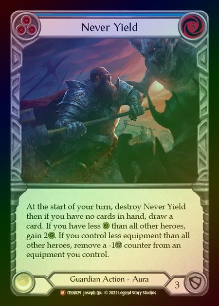 【RF】[Guardian] Never Yield [DYN029-M] Rainbow Foil