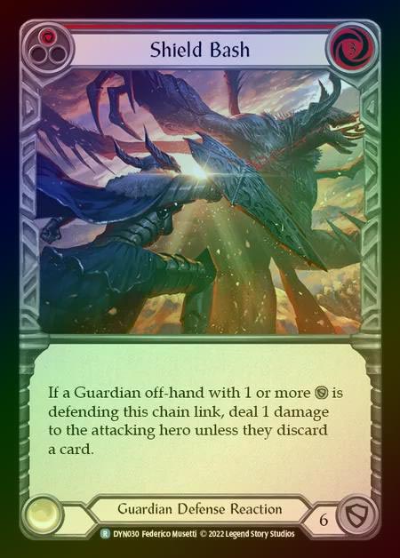 【RF】[Guardian] Shield Bash [DYN030-R] (red) Rainbow Foil