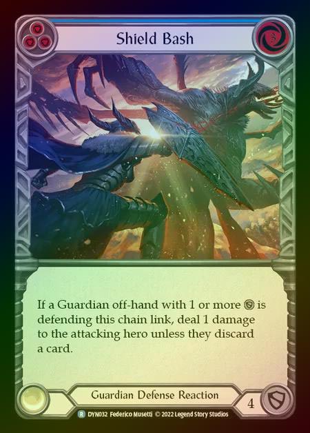 【RF】[Guardian] Shield Bash [DYN032-R] (blue) Rainbow Foil