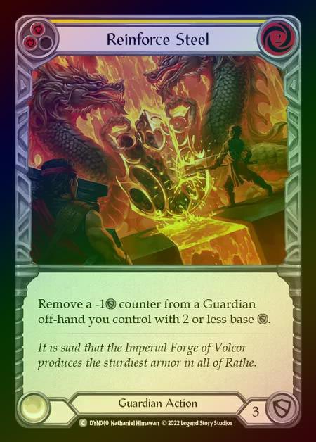 【RF】[Guardian] Reinforce Steel [DYN040-C] (yellow) Rainbow Foil
