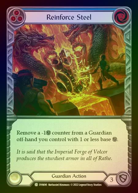 【RF】[Guardian] Reinforce Steel [DYN041-C] (blue) Rainbow Foil