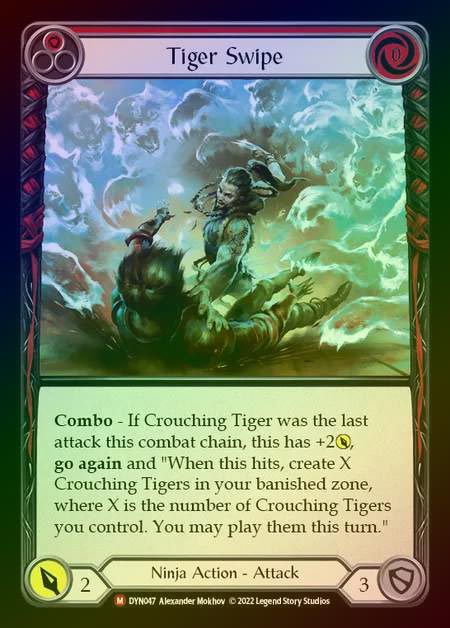 【RF】[Ninja] Tiger Swipe [DYN047-M] Rainbow Foil