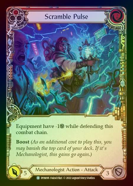 【RF】[Mechanologist] Scramble Pulse [DYN095-R] (red) Rainbow Foil