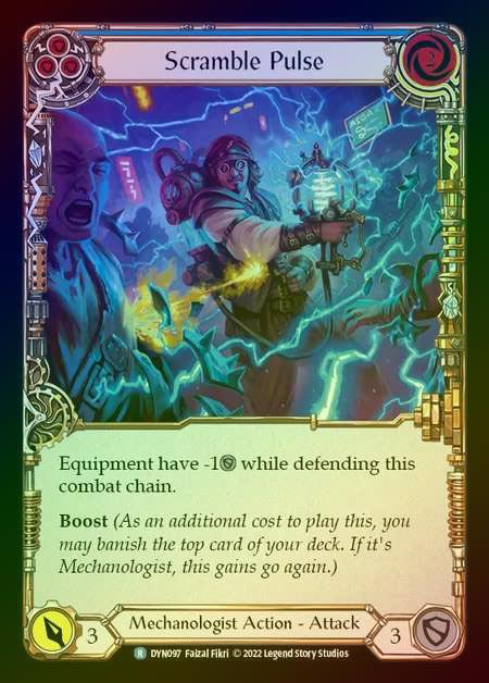 【RF】[Mechanologist] Scramble Pulse [DYN097-R] (blue) Rainbow Foil