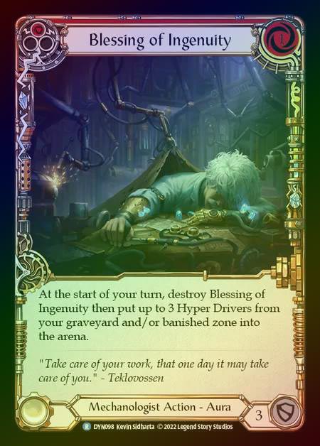 【RF】[Mechanologist] Blessing of Ingenuity [DYN098-R] (red) Rainbow Foil