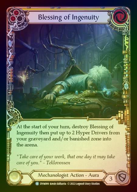 【RF】[Mechanologist] Blessing of Ingenuity [DYN099-R] (yellow) Rainbow Foil