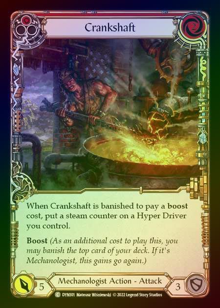 【RF】[Mechanologist] Crankshaft [DYN101-C] (red) Rainbow Foil