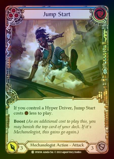【RF】[Mechanologist] Jump Start [DYN106-C] (blue) Rainbow Foil