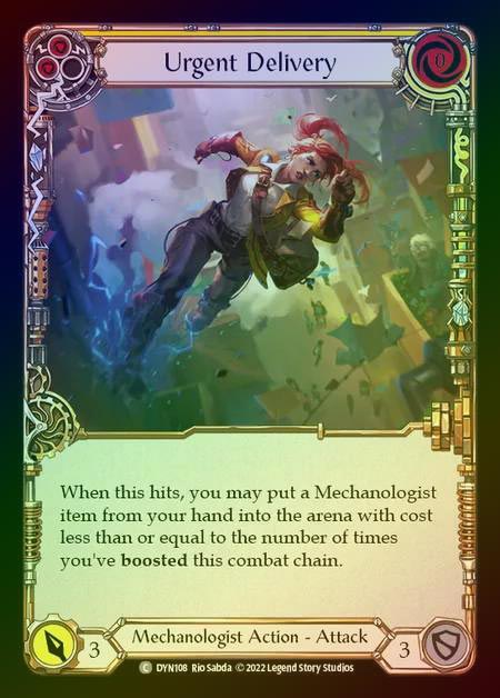 【RF】[Mechanologist] Urgent Delivery [DYN108-C] (yellow) Rainbow Foil
